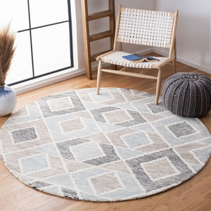 Precious 219 Hand Tufted 80% Wool, 20% Cotton Contemporary Rug Blue / Beige 80% Wool, 20% Cotton PRE219M-6R