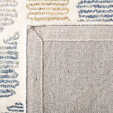 Precious 221 Hand Tufted 80% Wool, 20% Cotton Contemporary Rug Blue / Rust 80% Wool, 20% Cotton PRE221M-5