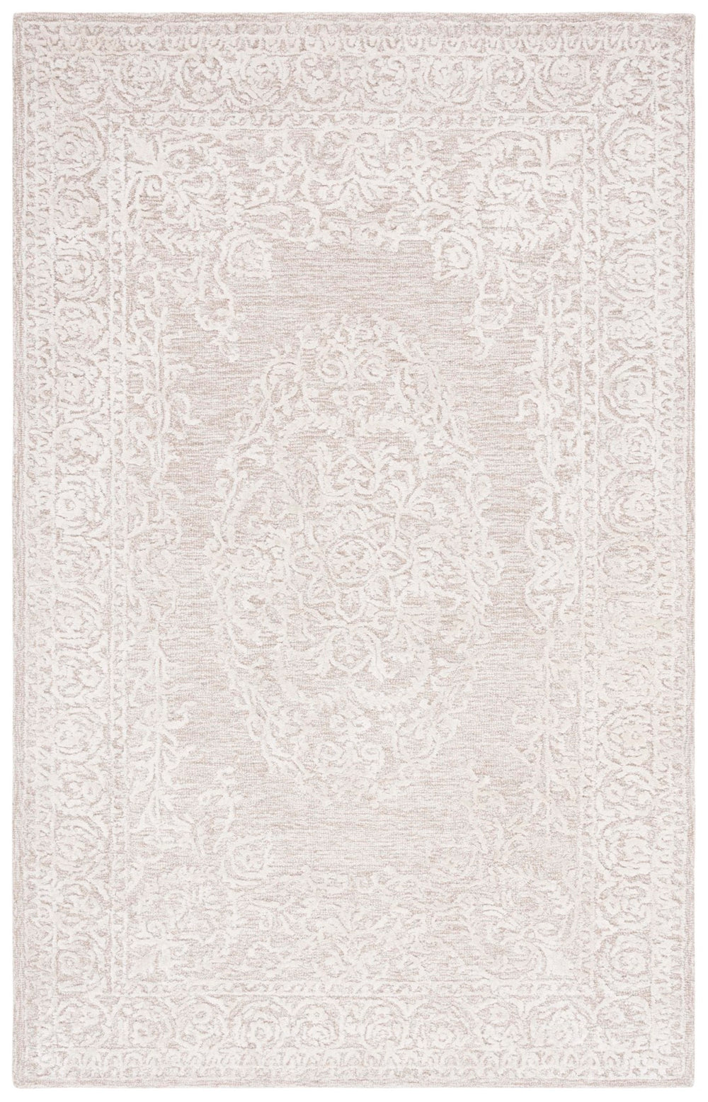 Safavieh Precious 305 Hand Tufted 60% Wool/ 20% bamboo silk/20% Cotton with Cotton backing Transitional Rug PRE305B-8