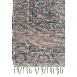 AMER Rugs Prairie PRE-5 Hand-Loomed Oriental Transitional Area Rug Blue/Pink 3'6" x 5'6"
