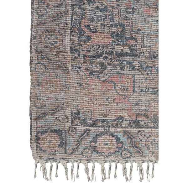 AMER Rugs Prairie PRE-5 Hand-Loomed Oriental Transitional Area Rug Blue/Pink 3'6" x 5'6"