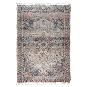 AMER Rugs Prairie PRE-5 Hand-Loomed Oriental Transitional Area Rug Blue/Pink 3'6" x 5'6"