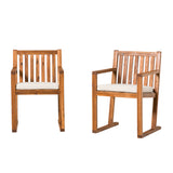 Walker Edison Prenton Modern/Contemporary Modern Slat Back Wood Dining Chairs (Set of 2) PREO9LBRB