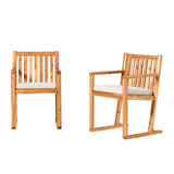 Walker Edison Prenton Modern/Contemporary Modern Slat Back Wood Dining Chairs (Set of 2) PREO9LNLB