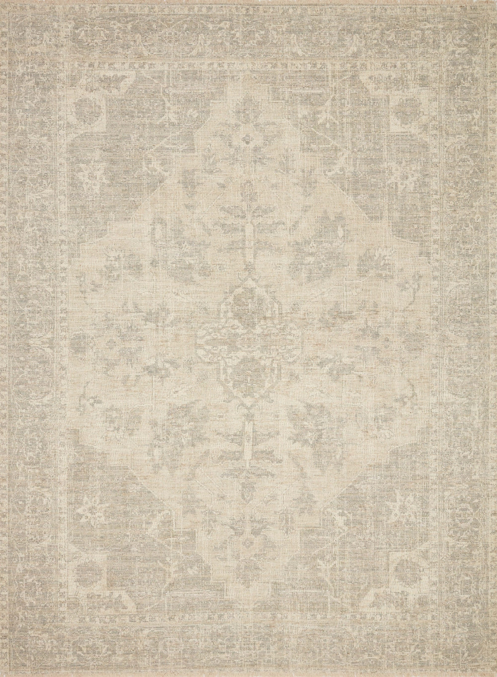 Loloi Priya PRY-04 55% Cotton, 27% Polyester, 10% Viscose, 8% Wool Pile Hand Woven Transitional Rug PRIYPRY-04IVGY93D0
