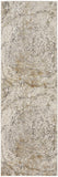 Frida Distressed Abstract Watercolor Rug, Ivory/Gray/Tan, 2ft-6in x 8ft, Runner