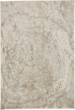 Frida Distressed Abstract Watercolor Rug, Ivory/Gray/Tan, 9ft x 12ft Area Rug