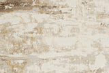 Frida Distressed Abstract Watercolor Rug, Ivory/Brown, 9ft x 12ft Area Rug