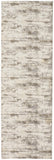 Frida Distressed Abstract Prismatic Rug, Ivory/Gray/Brown, 2ft-6in x 8ft, Runner