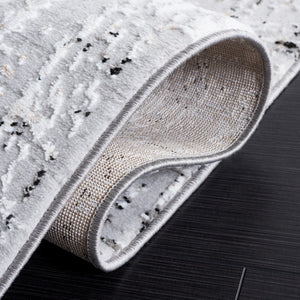 Safavieh Parker 100  Power Loomed Rug Light Grey / Black PRK100G-9