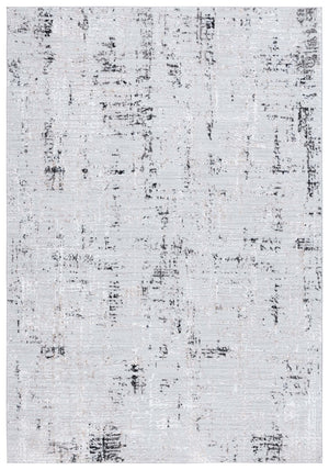 Safavieh Parker 100  Power Loomed Rug Light Grey / Black PRK100G-9