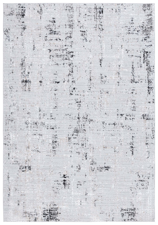 Safavieh Parker 100  Power Loomed Rug Light Grey / Black PRK100G-9