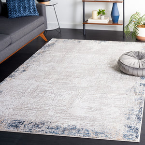 Safavieh Parker 101  Power Loomed Rug Taupe / Ivory Blue PRK101E-9