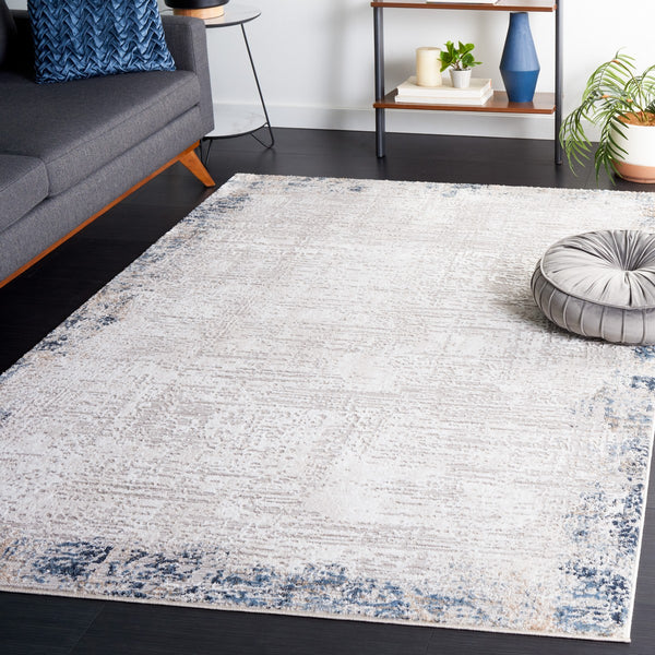 Safavieh Parker 101  Power Loomed Rug Taupe / Ivory Blue PRK101E-9