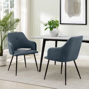 Walker Edison Park Modern/ Upholstered Dining Arm Chair PRKU4OIB