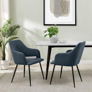 Walker Edison Park Modern/ Upholstered Dining Arm Chair PRKU4OIB