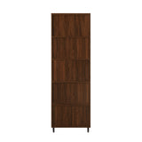 Walker Edison Pearl Modern/Contemporary 72" Wood Bar Cabinet with wine storage and Hutch PRLD3DDW