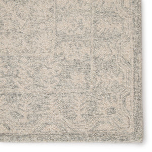 Jaipur Living Linde Handmade Medallion Gray/ White Area Rug (6'X9')