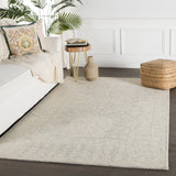 Jaipur Living Linde Handmade Medallion Gray/ White Area Rug (10'X14')