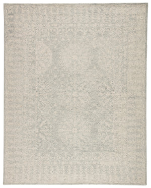 Jaipur Living Linde Handmade Medallion Gray/ White Area Rug (10'X14')