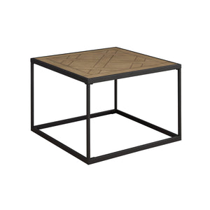 Walker Edison Parquet Modern/Contemporary 25" Square Coffee Table with Parquet Top PRQL1KSPQ