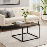 Walker Edison Parquet Modern/Contemporary 25" Square Coffee Table with Parquet Top PRQL1KSPQ