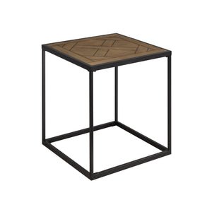 Walker Edison Parquet Modern/Contemporary 20" Square Side Table with Parquet Top PRQL8KPQ