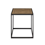 Walker Edison Parquet Modern/Contemporary 20" Square Side Table with Parquet Top PRQL8KPQ