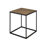 Walker Edison Parquet Modern/Contemporary 20" Square Side Table with Parquet Top PRQL8KPQ