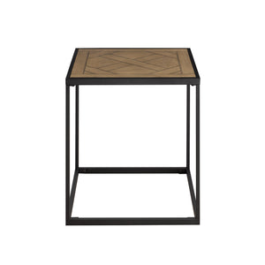 Walker Edison Parquet Modern/Contemporary 20" Square Side Table with Parquet Top PRQL8KPQ