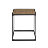 Walker Edison Parquet Modern/Contemporary 20" Square Side Table with Parquet Top PRQL8KPQ