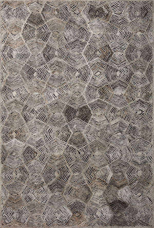 Loloi Prescott PRE-01 Polyester, Wool, Viscose, Cotton, Other Hooked Contemporary Rug PRSCPRE-01FA00B6F0