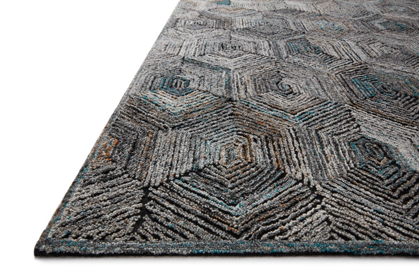 Loloi Prescott PRE-02 Polyester, Wool, Viscose, Cotton, Other Hooked Contemporary Rug PRSCPRE-02MV00B6F0