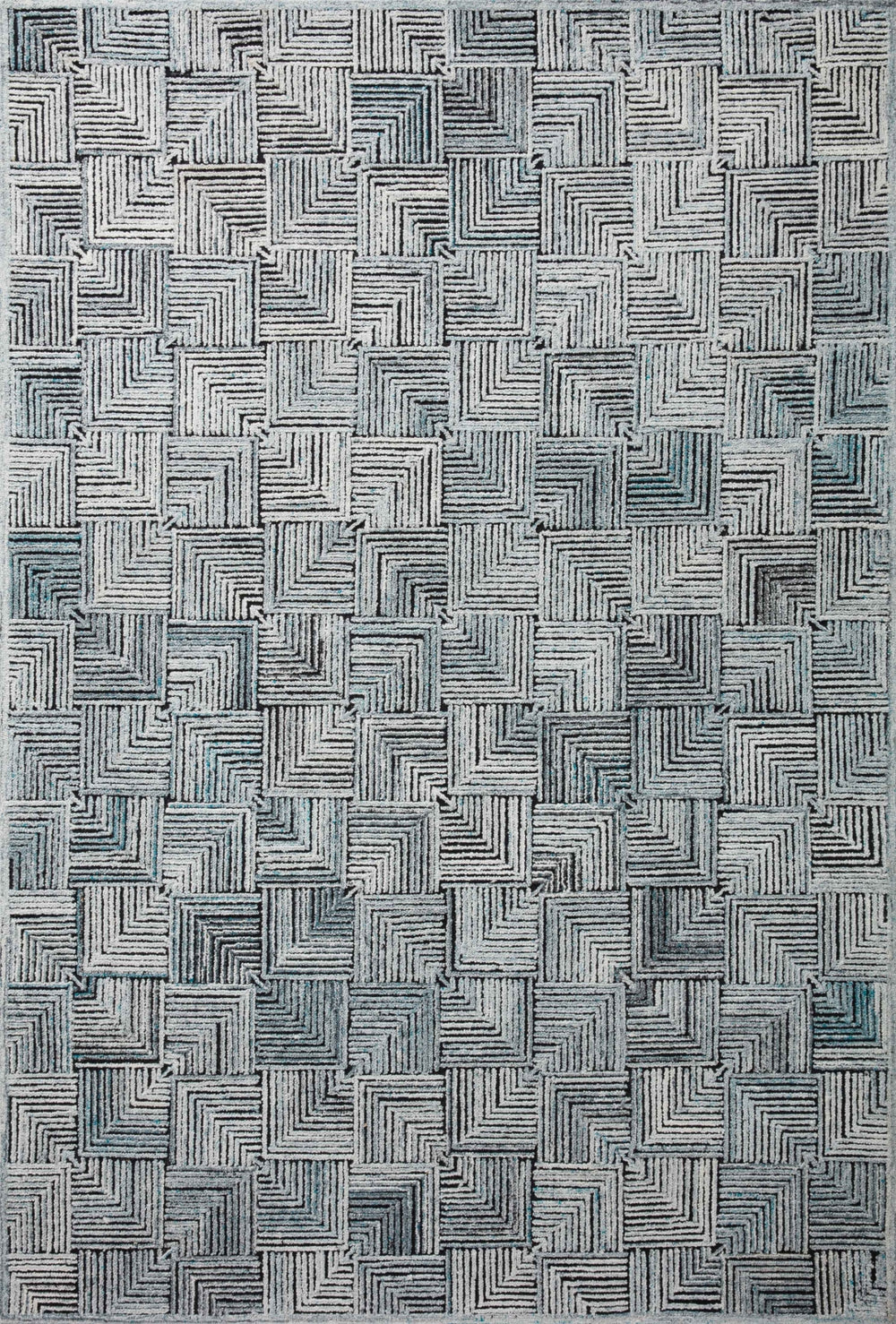 Loloi Prescott PRE-03 Polyester, Wool, Viscose, Cotton, Other Hooked Contemporary Rug PRSCPRE-03AH00B6F0