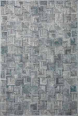 Loloi Prescott PRE-03 Polyester, Wool, Viscose, Cotton, Other Hooked Contemporary Rug PRSCPRE-03AH00B6F0
