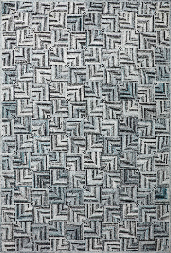 Loloi Prescott PRE-03 Polyester, Wool, Viscose, Cotton, Other Hooked Contemporary Rug PRSCPRE-03AH00B6F0