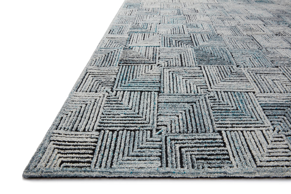 Loloi Prescott PRE-03 Polyester, Wool, Viscose, Cotton, Other Hooked Contemporary Rug PRSCPRE-03AH00B6F0