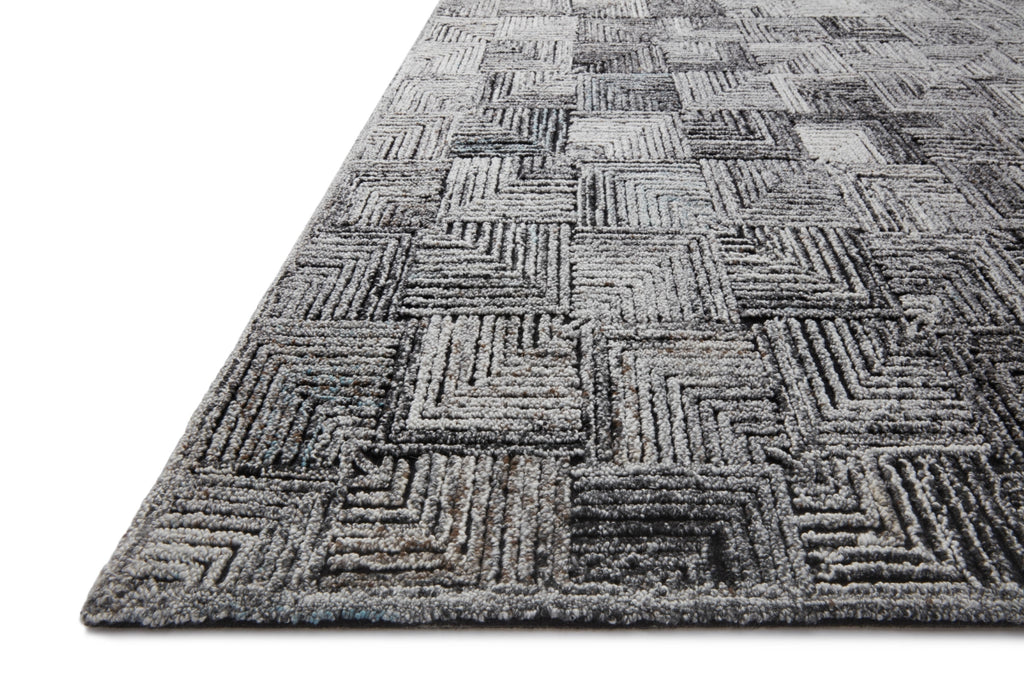 Loloi Prescott PRE-03 Polyester, Wool, Viscose, Cotton, Other Hooked Contemporary Rug PRSCPRE-03SI00B6F0