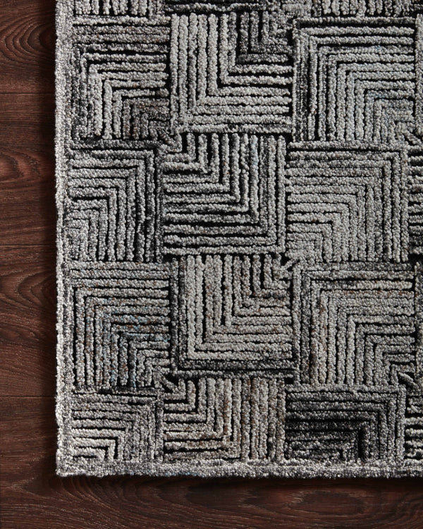 Loloi Prescott PRE-03 Polyester, Wool, Viscose, Cotton, Other Hooked Contemporary Rug PRSCPRE-03SI00B6F0