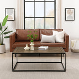 Walker Edison Parquet Modern/Contemporary 48" Parquet Top Coffee Table PRTL1KPQ