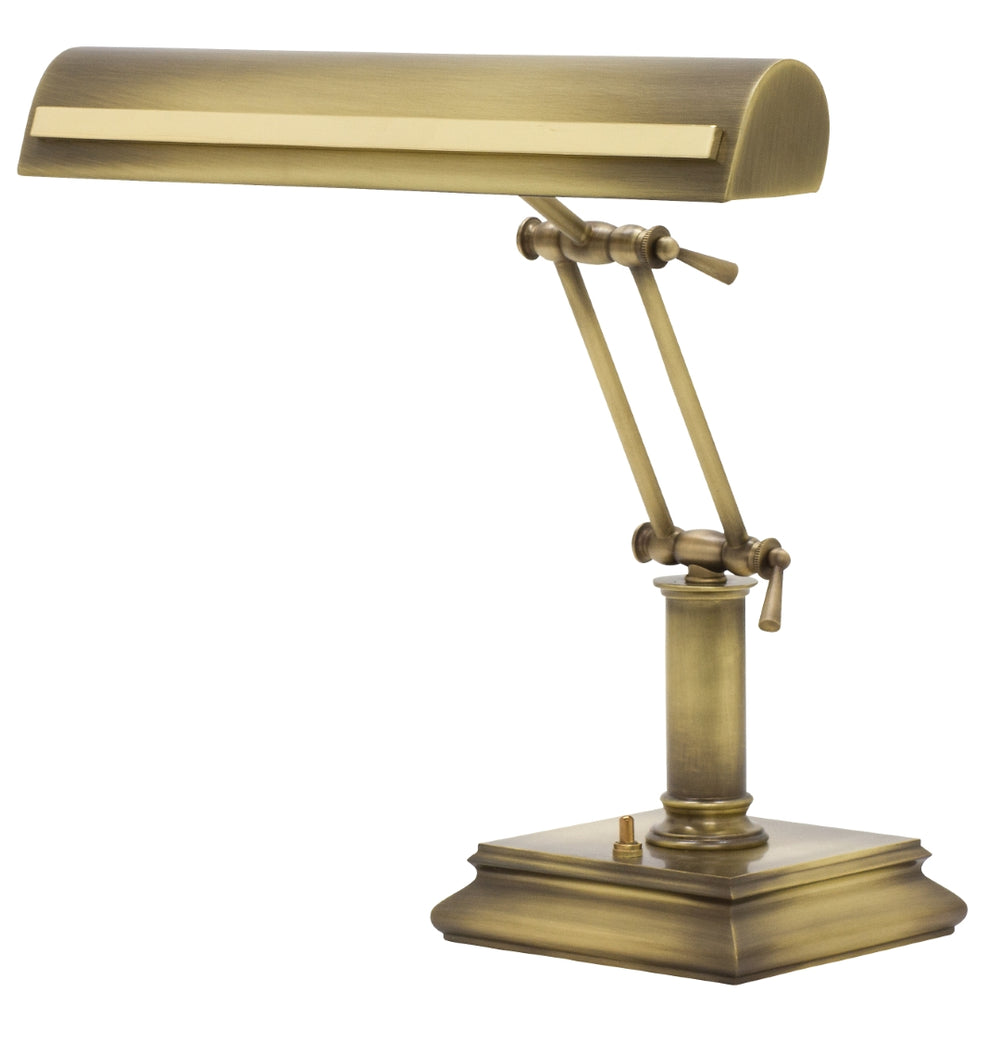 Piano/Desk Piano/Desk Lamp Antique Brass With Polished Brass Accents House of Troy PS14-201-AB/PB