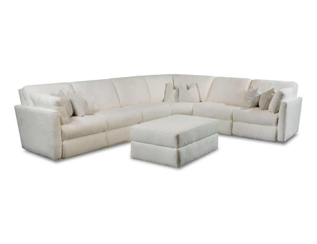 Southern Motion Next Gen 235-05P,06P,80,80,80,55,99 Transitional  Power Headrest Reclining Sectional with Cocktail Ottoman 235-05P,06P,80,80,80,55,99 107-19 302-19 304-19 304-19