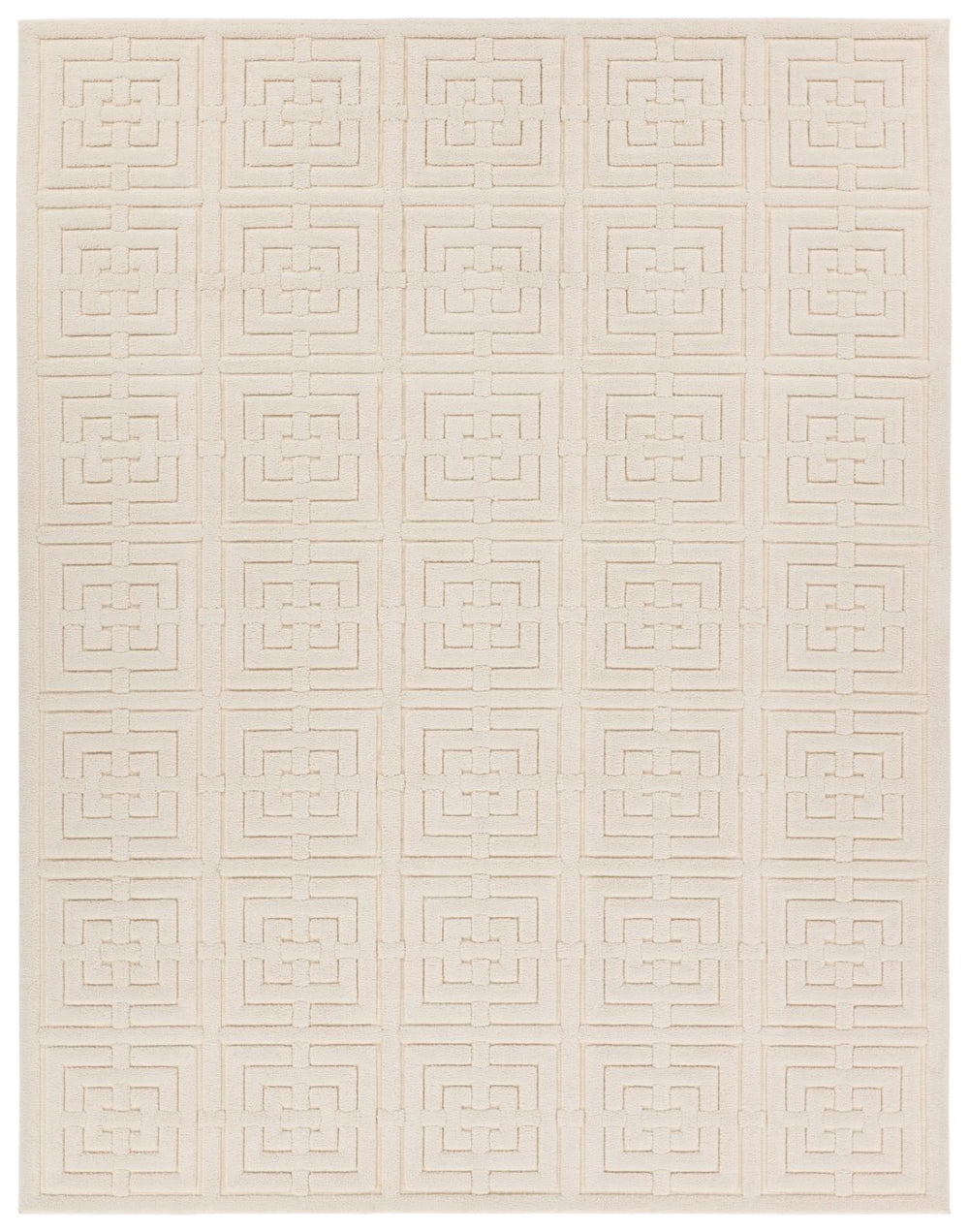 Jaipur Living Petros Marvelle PTR01 Powerloomed Machine Made Indoor Modern Rug Cream 6'7" x 9'6"