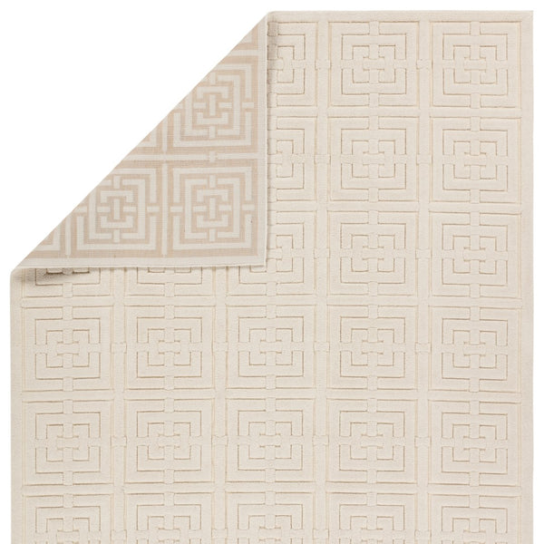 Jaipur Living Petros Marvelle PTR01 Powerloomed Machine Made Indoor Modern Rug Cream 6'7" x 9'6"
