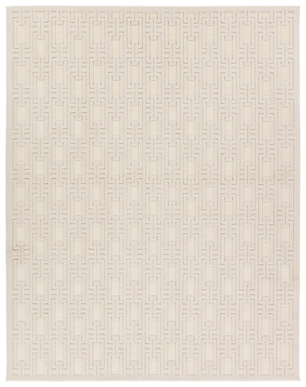 Jaipur Living Petros Torean PTR03 Powerloomed Machine Made Indoor Modern Rug Cream 6'7" x 9'6"