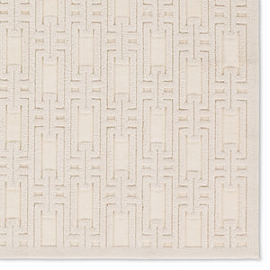 Jaipur Living Petros Torean PTR03 Powerloomed Machine Made Indoor Modern Rug Cream 6'7" x 9'6"