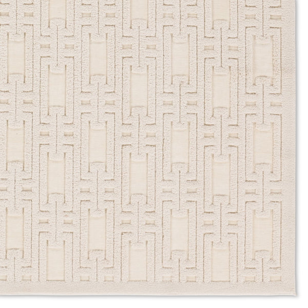 Jaipur Living Petros Torean PTR03 Powerloomed Machine Made Indoor Modern Rug Cream 6'7" x 9'6"