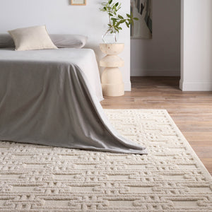 Jaipur Living Petros Torean PTR03 Powerloomed Machine Made Indoor Modern Rug Cream 6'7" x 9'6"