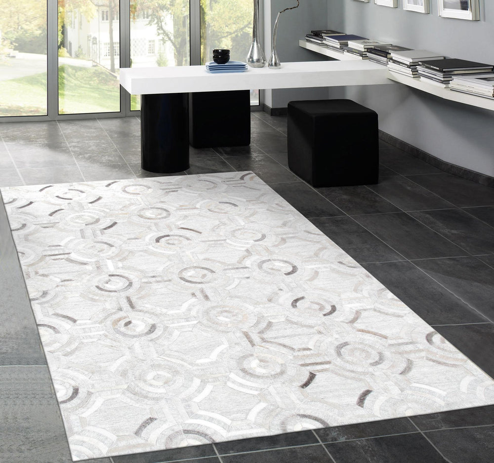 Pasargad Galaxy Allover Galaxy Cowhide Rug PTX-3105 4X6-PASARGAD