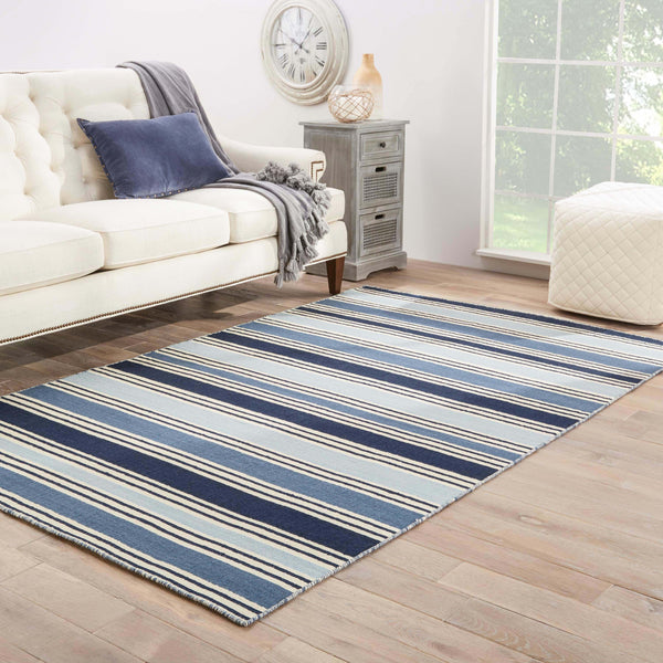 Jaipur Living Salada Handmade Stripe Blue/ White Area Rug (6'X9')